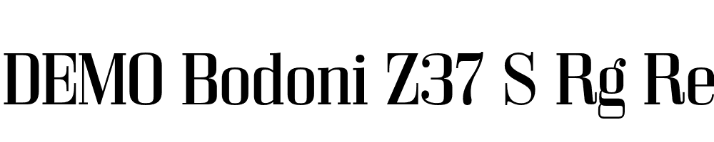 FSP DEMO Bodoni Z37 S Rg Regular