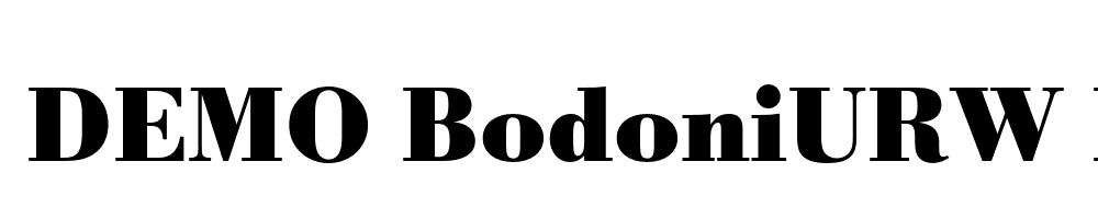 FSP DEMO BodoniURW Bold