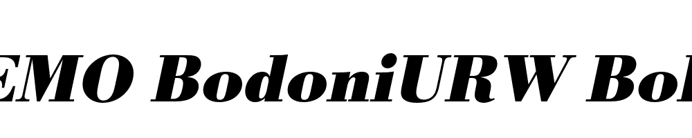 FSP DEMO BodoniURW Bold Italic