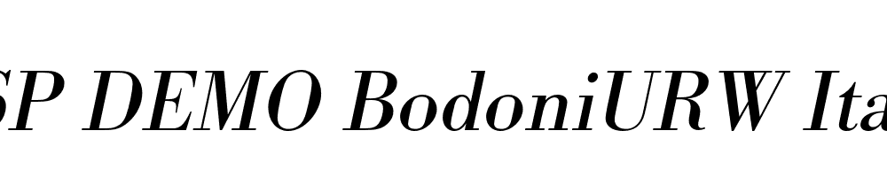 FSP DEMO BodoniURW Italic