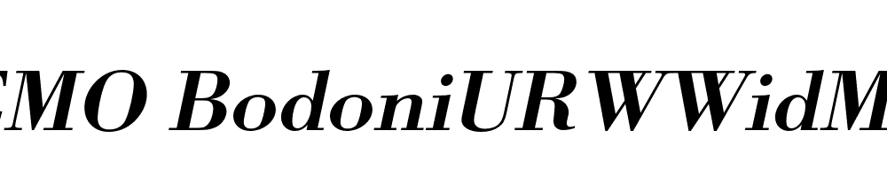 FSP DEMO BodoniURWWidMed Italic