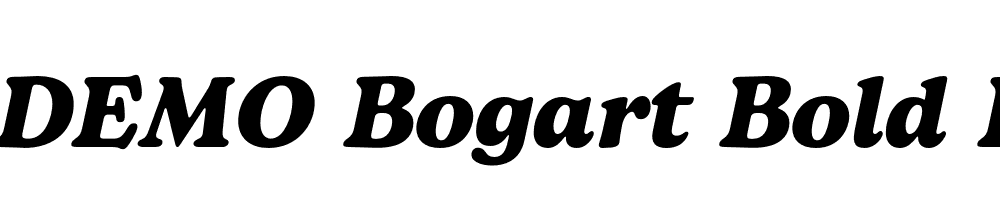 FSP DEMO Bogart Bold Italic