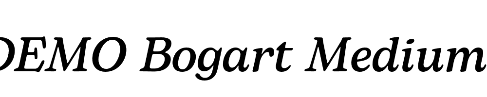 FSP DEMO Bogart Medium Italic