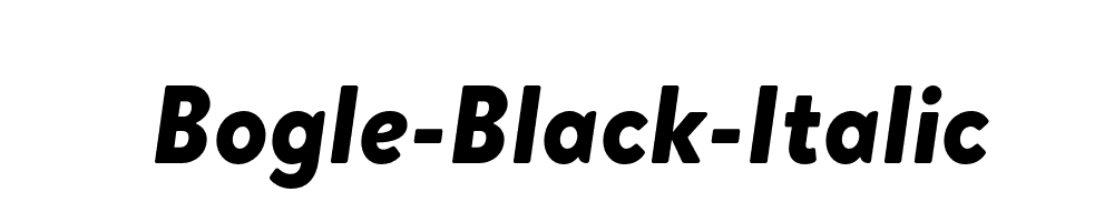 Bogle-Black-Italic