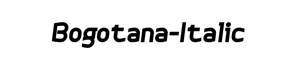 Bogotana-Italic