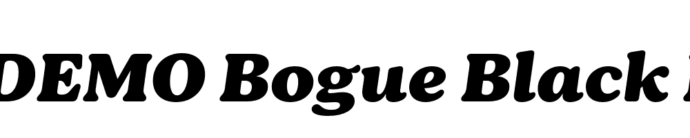 FSP DEMO Bogue Black Italic