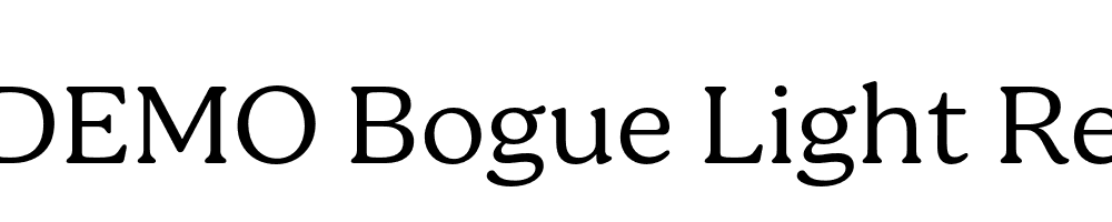 FSP DEMO Bogue Light Regular