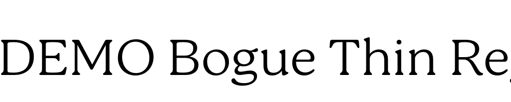 FSP DEMO Bogue Thin Regular