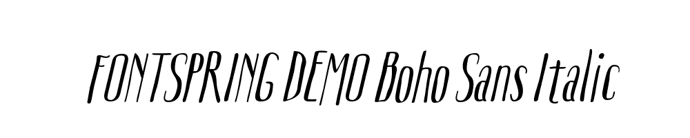  DEMO Boho Sans Italic