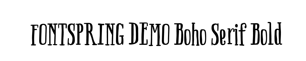  DEMO Boho Serif Bold