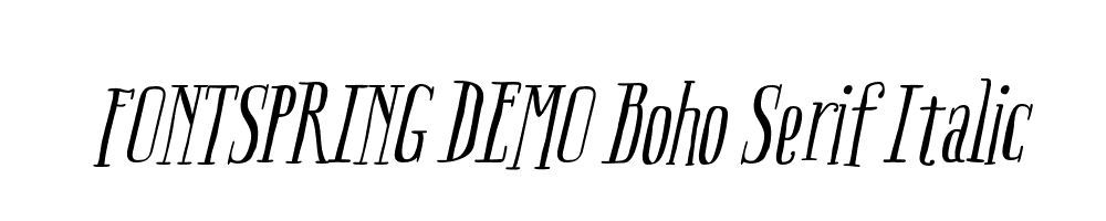  DEMO Boho Serif Italic