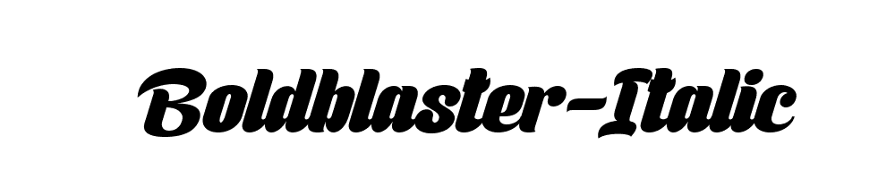 Boldblaster-Italic