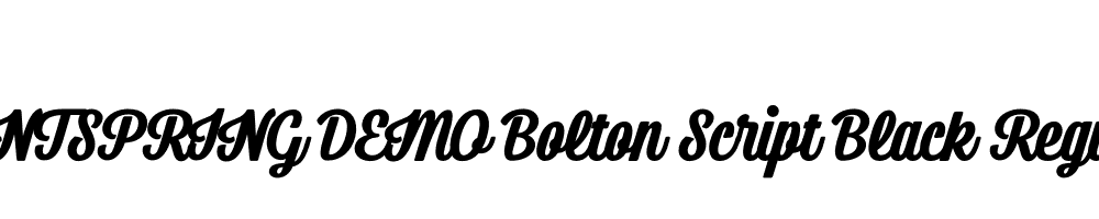  DEMO Bolton Script Black Regular