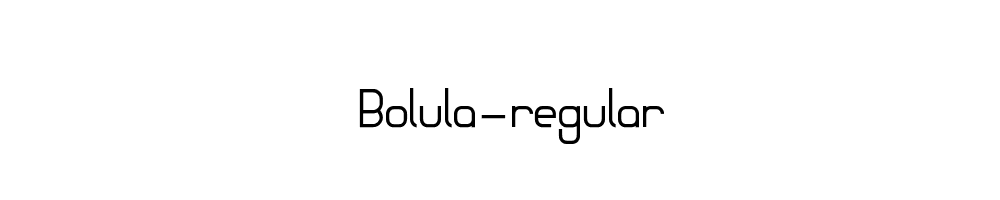 Bolula-regular