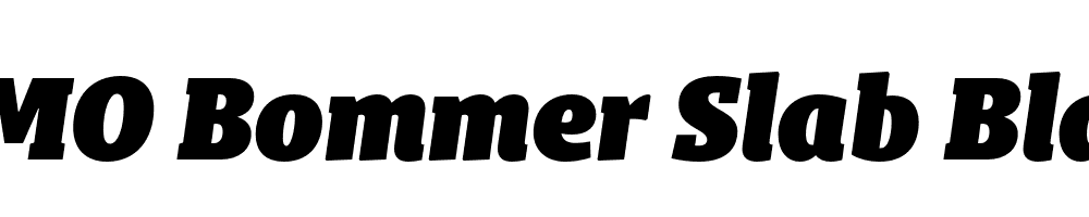  DEMO Bommer Slab Black Italic Regular