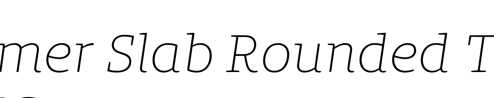  DEMO Bommer Slab Rounded Thin Italic Regular