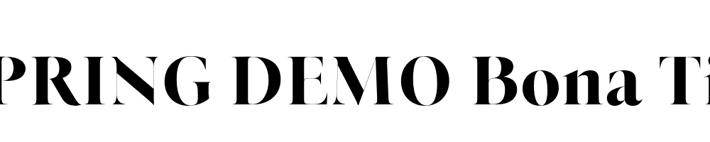  DEMO Bona Title Bold