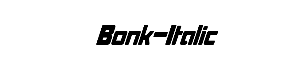 Bonk-Italic