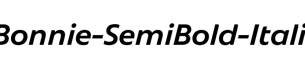 Bonnie-SemiBold-Italic