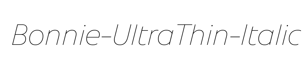 Bonnie-UltraThin-Italic