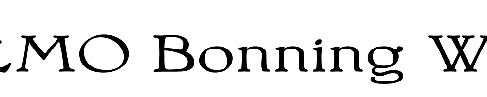  DEMO Bonning Wide Expanded Bold