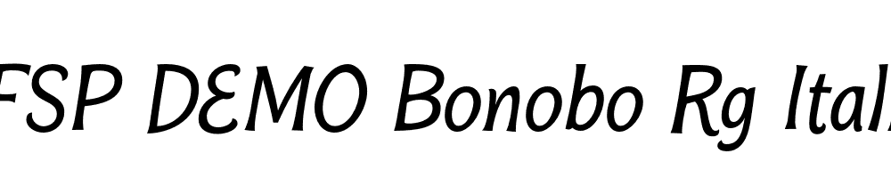 FSP DEMO Bonobo Rg Italic