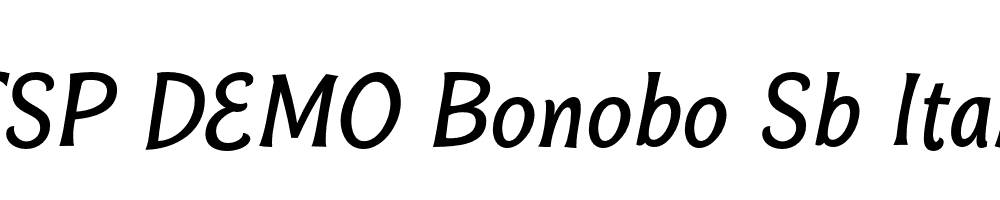 FSP DEMO Bonobo Sb Italic