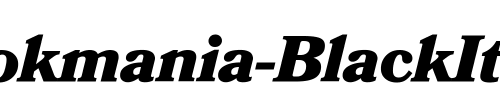 Bookmania Black Italic