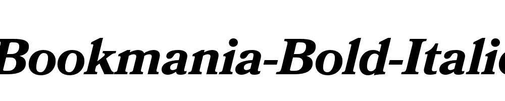 Bookmania-Bold-Italic