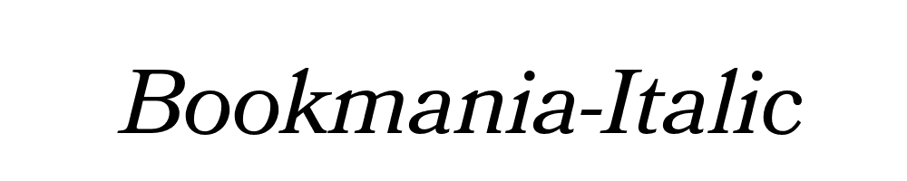 Bookmania-Italic