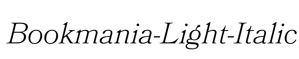 Bookmania-Light-Italic