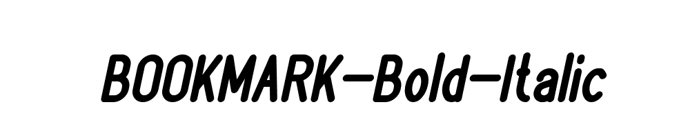 BOOKMARK-Bold-Italic