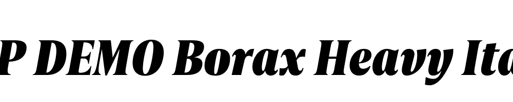 FSP DEMO Borax Heavy Italic