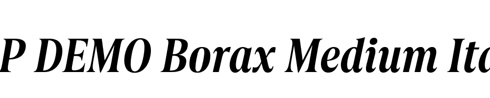 FSP DEMO Borax Medium Italic