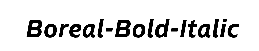 Boreal-Bold-Italic