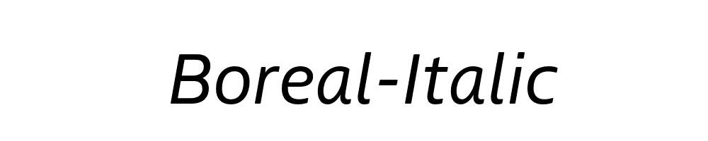 Boreal-Italic