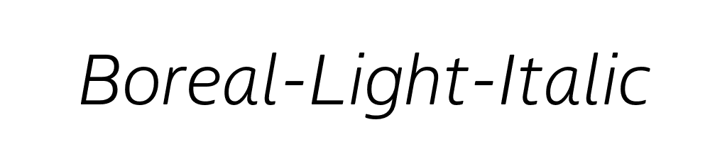 Boreal-Light-Italic