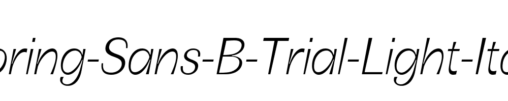 Boring-Sans-B-Trial-Light-Italic