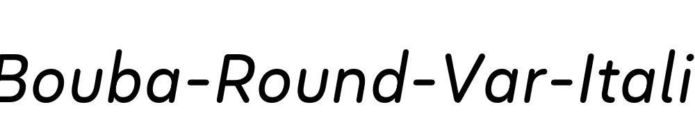 Bouba-Round-Var-Italic