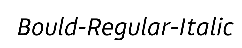 Bould-Regular-Italic