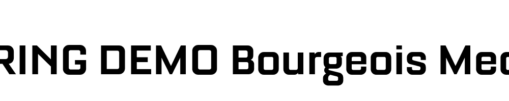  DEMO Bourgeois Medium Bold