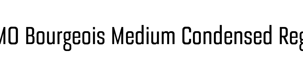  DEMO Bourgeois Medium Condensed Regular