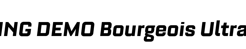  DEMO Bourgeois UltraBold Italic