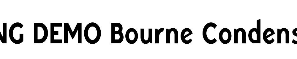  DEMO Bourne Condensed Regular