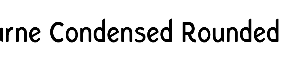  DEMO Bourne Condensed Rounded Demi Regular