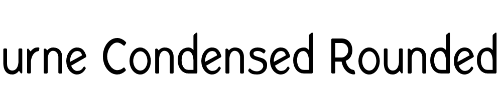  DEMO Bourne Condensed Rounded Light Regular