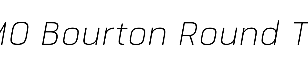 FSP DEMO Bourton Round Thin Italic