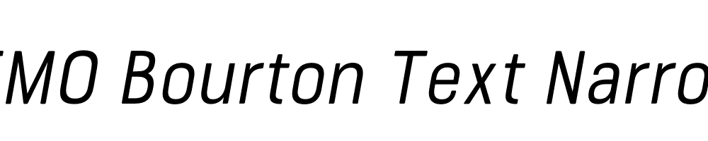 FSP DEMO Bourton Text Narrow Italic