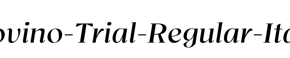 Bovino-Trial-Regular-Italic