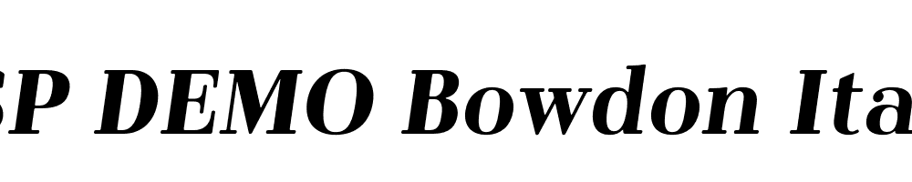 FSP DEMO Bowdon Italic